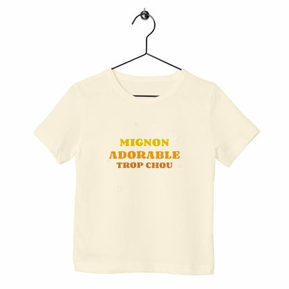 T-shirt enfant Mignon adorable trop chou