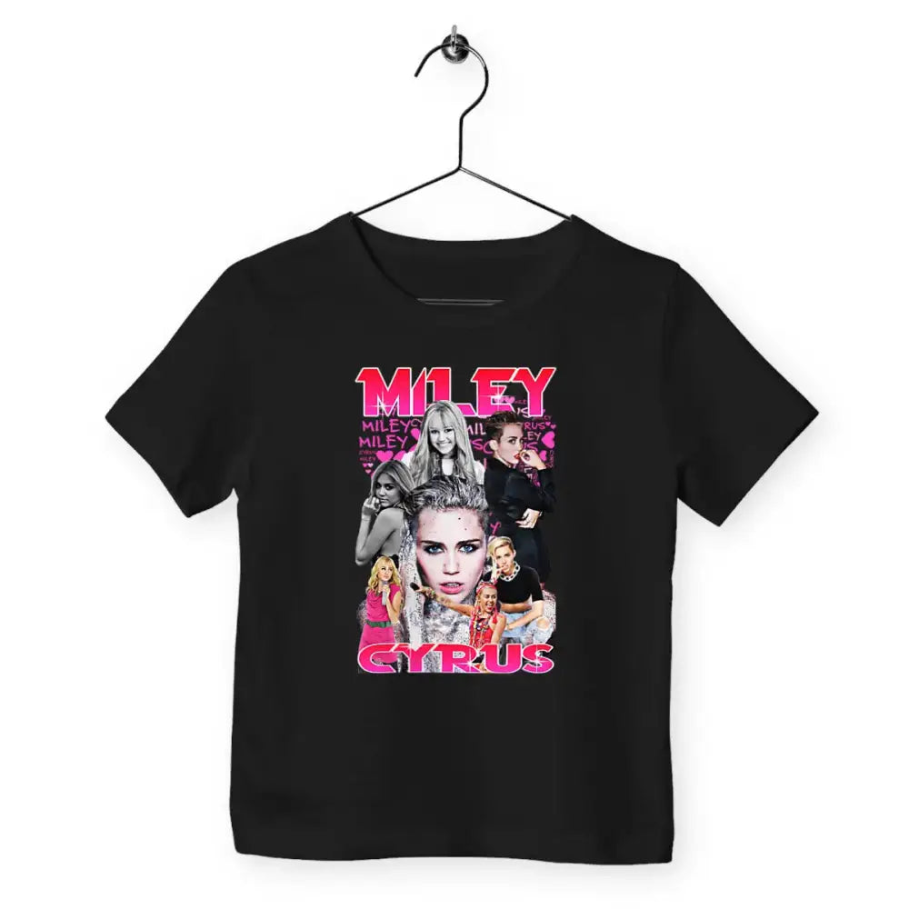 T-shirt enfant - Miley Cyrus - Noir / 3-4 - Premium