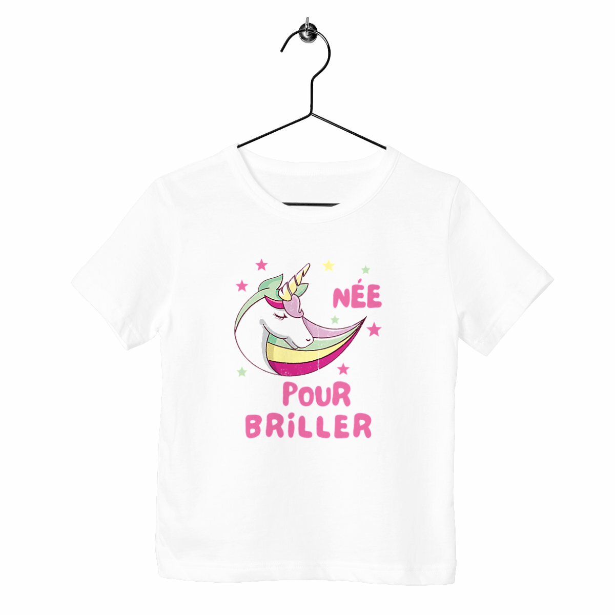 T-shirt enfant Née pour briller