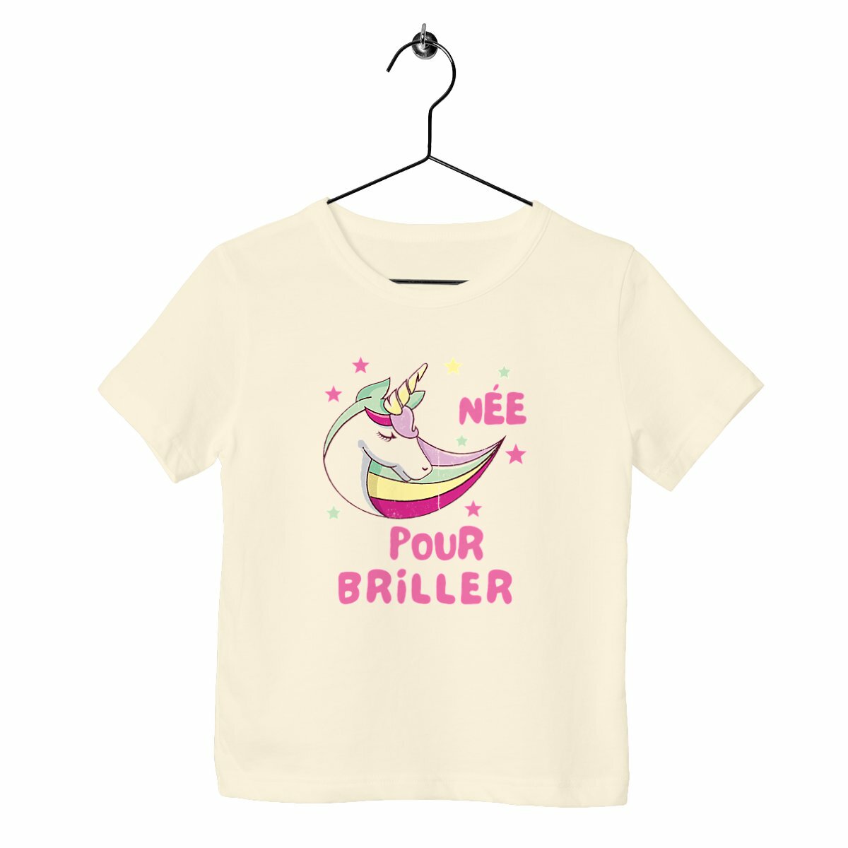T-shirt enfant Née pour briller