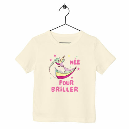 T-shirt enfant Née pour briller