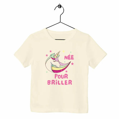 T-shirt enfant Née pour briller