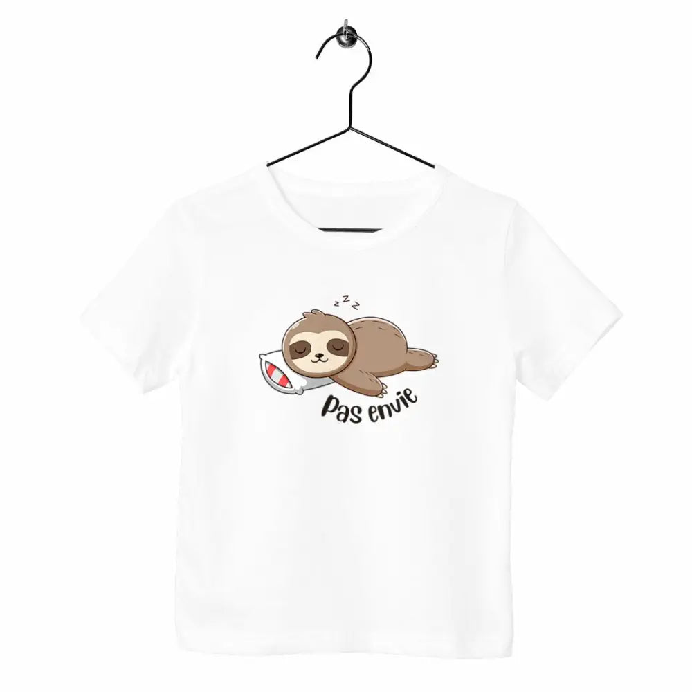 T-shirt enfant Pas envie - face_blanc