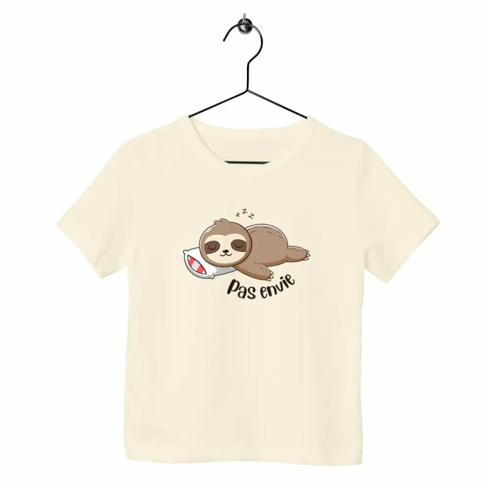 T-shirt enfant Pas envie - face_naturel
