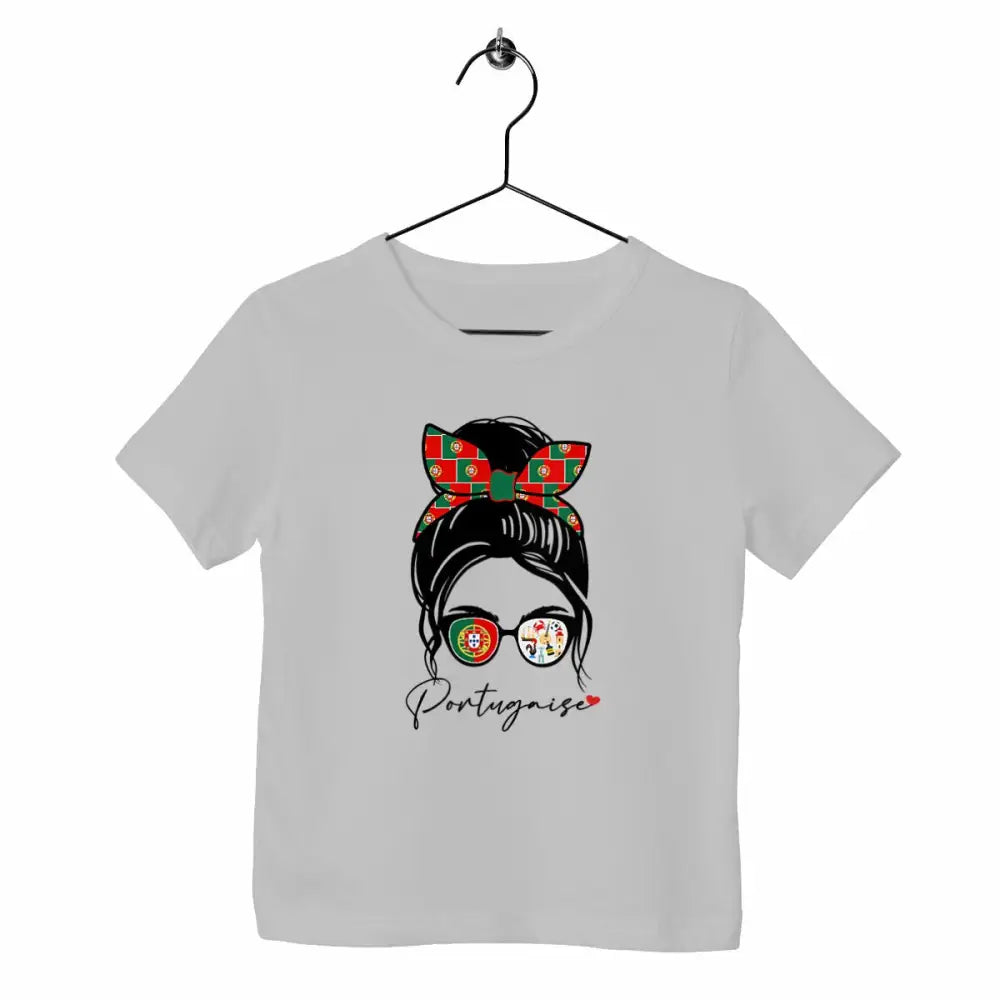 T-shirt enfant - Portugaise - face_gris