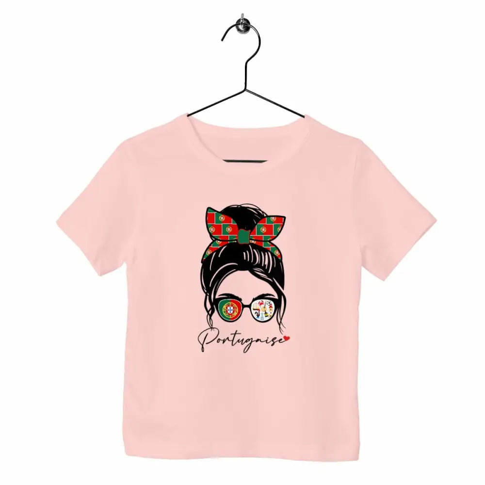 T-shirt enfant - Portugaise - face_rose
