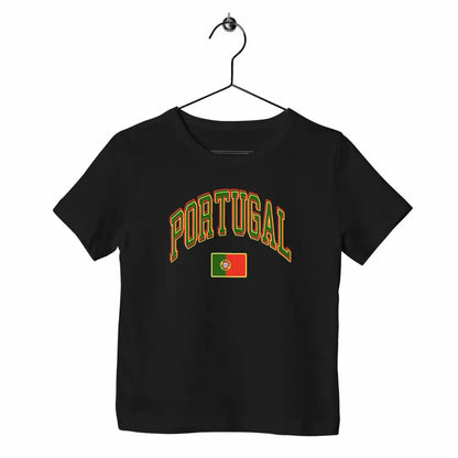 T-shirt enfant - Portugal - face_noir