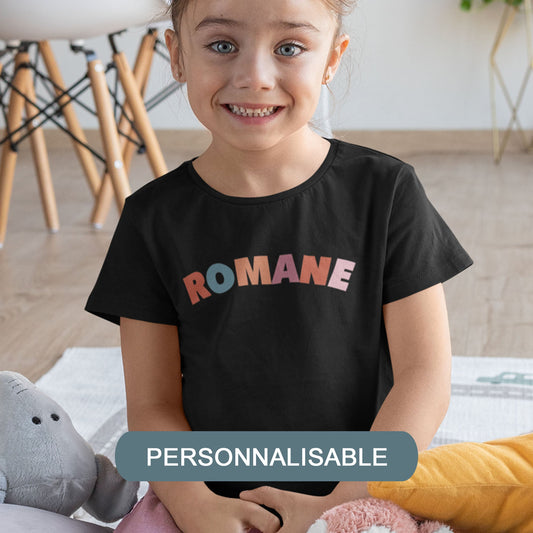 T-shirt enfant prénom personnalisable