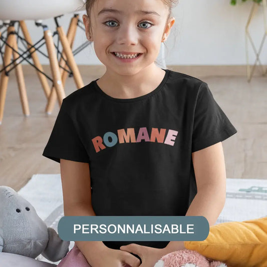 T-shirt enfant prénom personnalisable