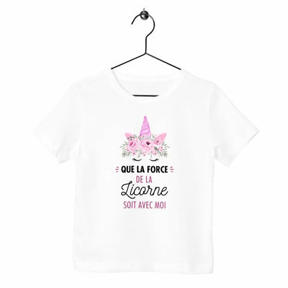 T-shirt enfant - Que la force de la licorne soit avec moi
