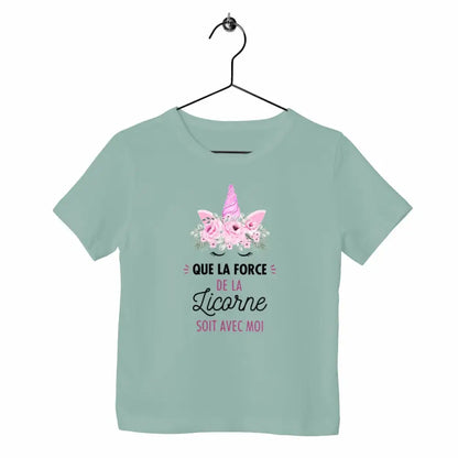 T-shirt enfant - Que la force de la licorne soit avec moi