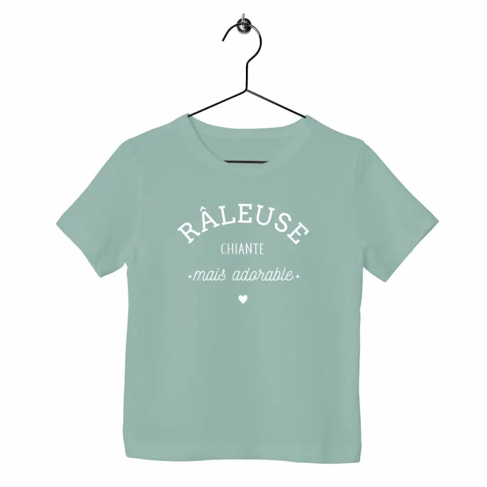 T-shirt enfant - Râleuse chiante mais adorable ( blanc )