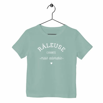 T-shirt enfant - Râleuse chiante mais adorable ( blanc )