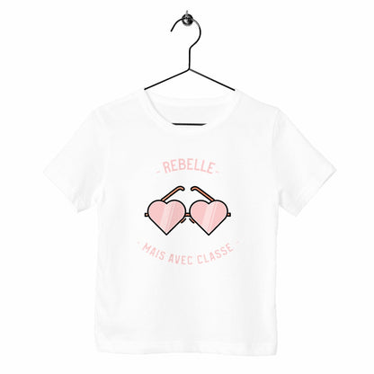 T-shirt enfant Rebelle mais avec classe