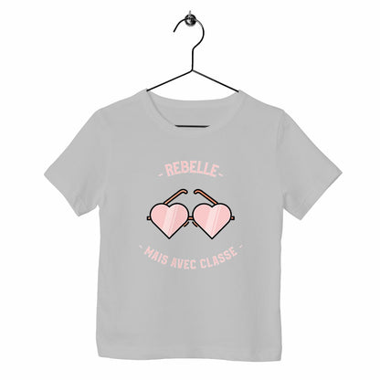 T-shirt enfant Rebelle mais avec classe