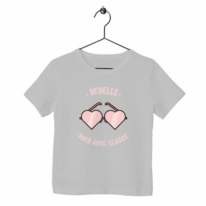 T-shirt enfant Rebelle mais avec classe