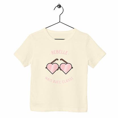 T-shirt enfant Rebelle mais avec classe