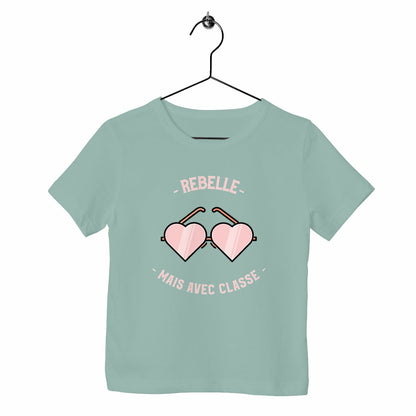 T-shirt enfant Rebelle mais avec classe