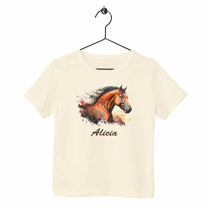 T-shirt enfant Tête de cheval personnalisable