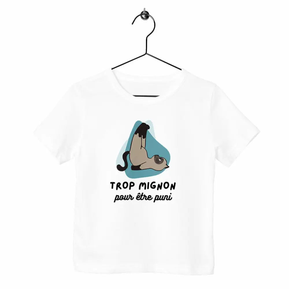 T-shirt enfant Trop mignon pour être puni