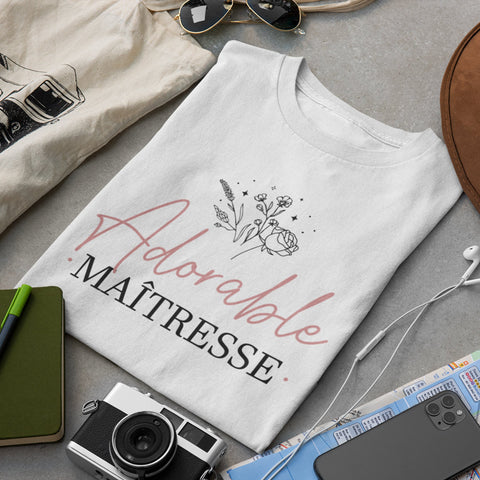 T-shirt femme - Adorable maîtresse - #shop_name - Premium Plus