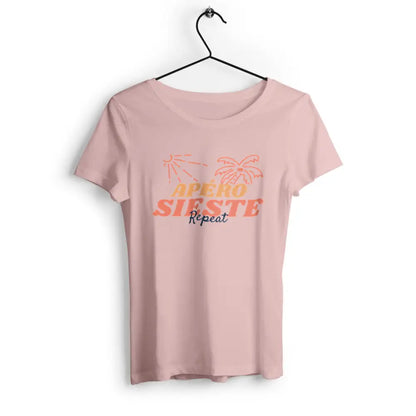 T-shirt femme Apéro sieste repeat