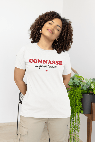 T-shirt femme - Connasse au grand cœur - #shop_name - Premium Plus