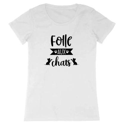 T-shirt femme Folle aux chats