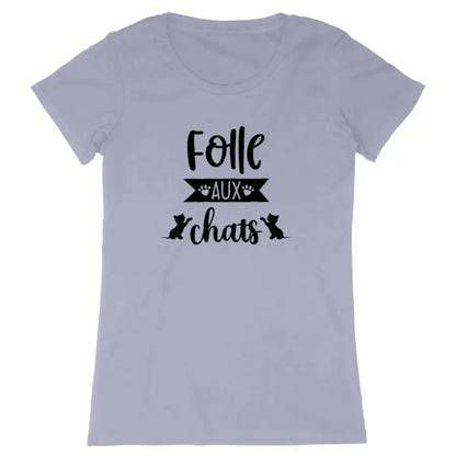 T-shirt femme Folle aux chats