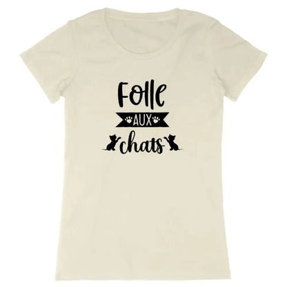 T-shirt femme Folle aux chats