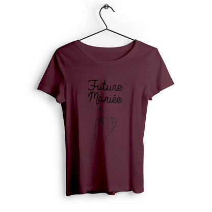 T-shirt femme Future Mariée bague fiançailles