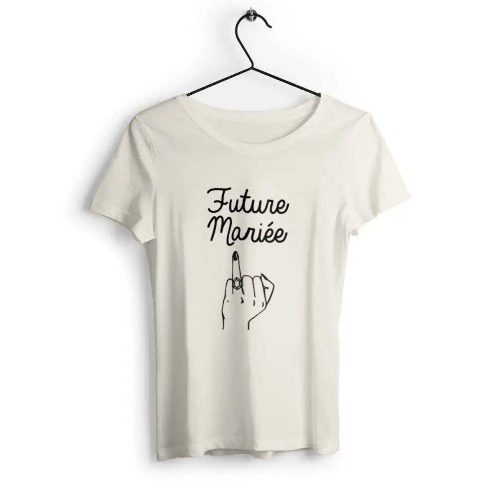 T-shirt femme Future Mariée bague fiançailles