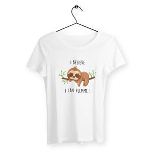 T-shirt femme - I believe I can flemme - #shop_name - Premium Plus