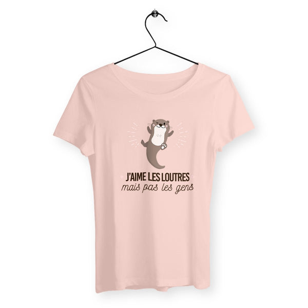 T-shirt femme - J'aime les loutres mais pas les gens - #shop_name - Premium Plus