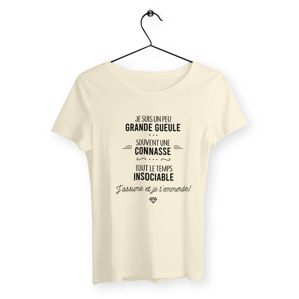 T-shirt femme - J'assume et je t'emmerde - #shop_name - Premium Plus