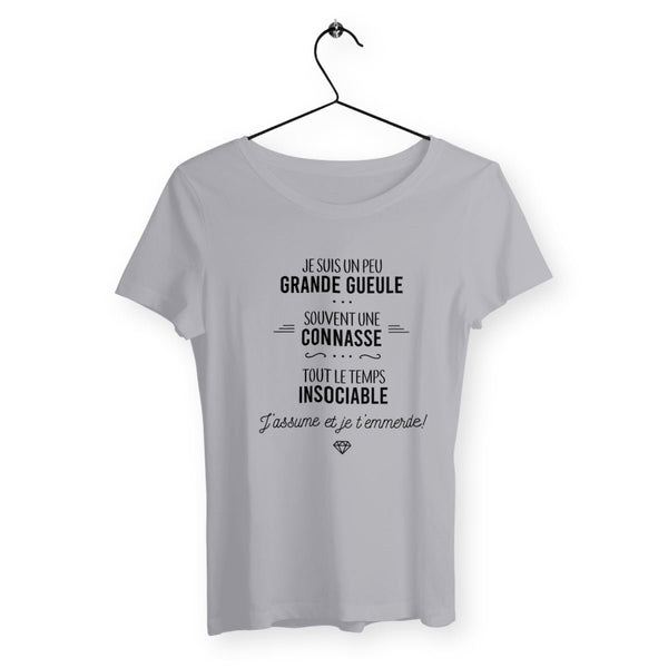 T-shirt femme - J'assume et je t'emmerde - #shop_name - Premium Plus