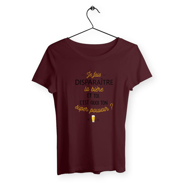 T-shirt femme - Je fais disparaître la bière - #shop_name - Premium Plus