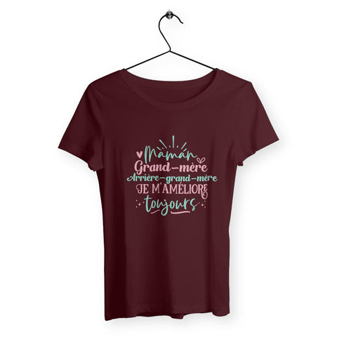 T-shirt femme - Je m'améliore toujours - #shop_name - Premium Plus