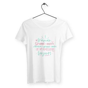 T-shirt femme - Je m'améliore toujours - #shop_name - Premium Plus