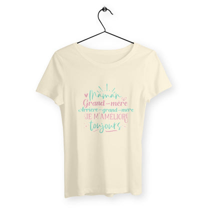 T-shirt femme - Je m'améliore toujours - #shop_name - Premium Plus