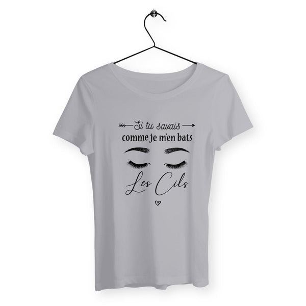 T-shirt femme - Je m'en bats les cils - #shop_name - Premium Plus