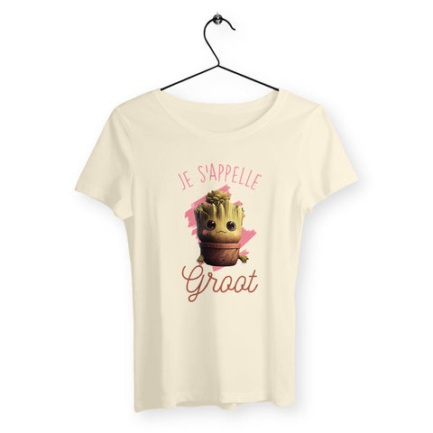 T-shirt femme - Je s'appelle Groot - #shop_name - Premium Plus