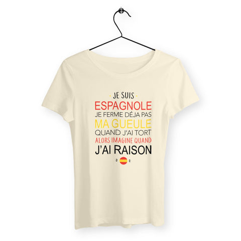 T-shirt femme - Je suis Espagnole - #shop_name - Premium Plus