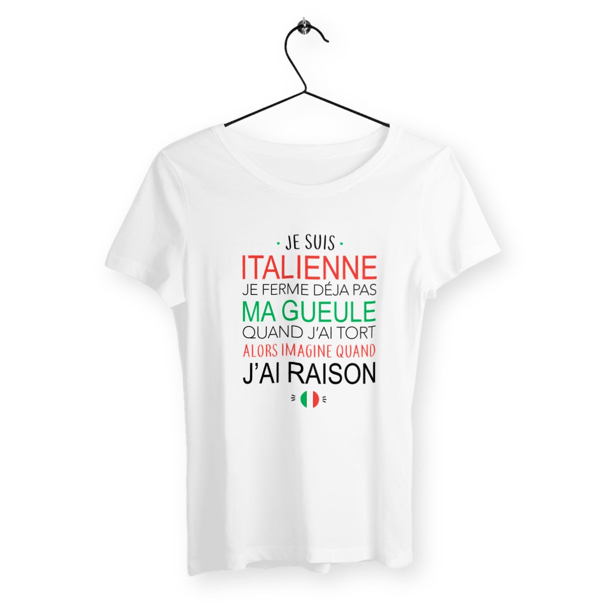 T-shirt femme - Je suis Italienne - #shop_name - Premium Plus