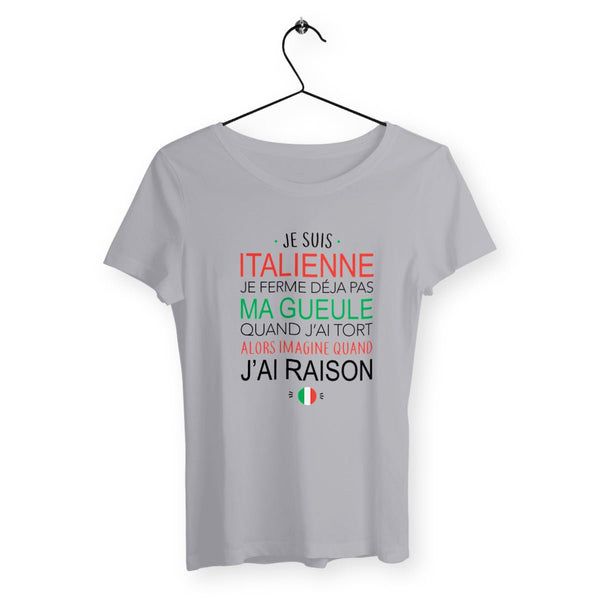 T-shirt femme - Je suis Italienne - #shop_name - Premium Plus