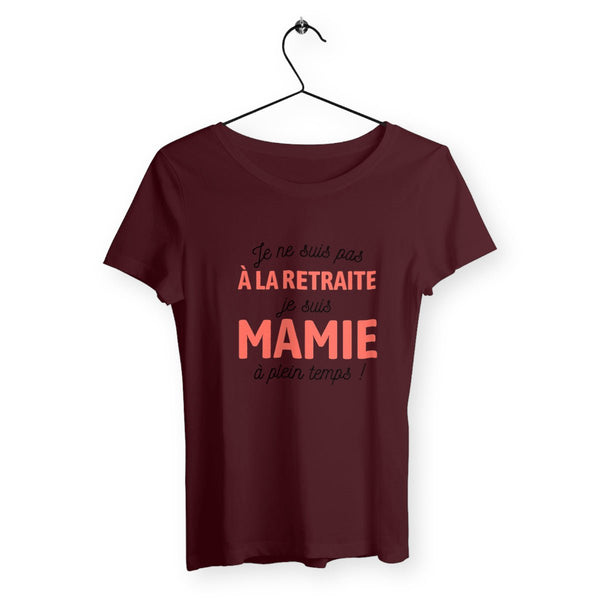 T-shirt femme - Je suis mamie à plein temps - #shop_name - Premium Plus