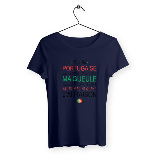 T-shirt femme - Je suis portugaise - #shop_name - Premium Plus