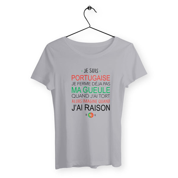 T-shirt femme - Je suis portugaise - #shop_name - Premium Plus