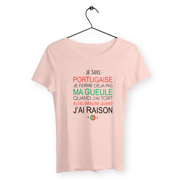 T-shirt femme - Je suis portugaise - #shop_name - Premium Plus