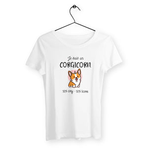 T-shirt femme - Je suis un corgicorn - #shop_name - Premium Plus